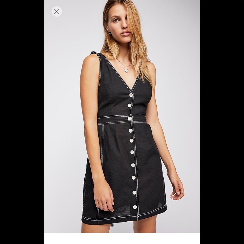 MWT FREE PEOPLE LONDON TIMES MINI DRESS L